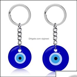 Porte-clés bijoux turc mauvais oeil bleu porte-clés voiture anneau Amet porte-bonheur suspendu pendentif bijoux livraison directe 2021 Otetk