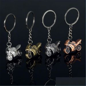 Sleutelringen Key Rings Creative Gift 3d Heavy Duty Motorcycle Metal Car Advertentie Taille Ring Chain Hanger Accessoires 1189 E3 Drop Dhhoj