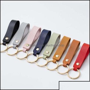 Porte-clés Porte-clés Bijoux Mode Pu En Cuir Porte-clés Cadeau D'affaires Porte-clés Hommes Femmes Ceinture De Voiture Taille Portefeuille Porte-clés Drop Livraison Dhdfy