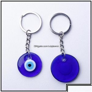 Anneaux clés Anneaux clés bijoux turcs turcs malflue Blue Eye Keychain Car anneau amet charme chanceux suspension suspension