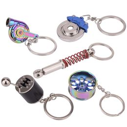 Porte-clés L 3PC Coffret cadeau Spinning Turbo Porte-clés Rotor Chaîne Micro Clé Drop Livraison Am7IP