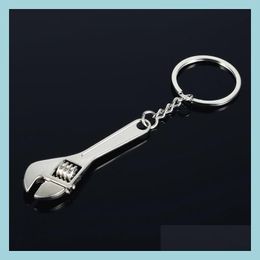 Anneaux clés Metalwrench Key Ring Mini Monkey Wrench Keychain Handder Tools Hands Bijouts Bijoux Handsbag Hangs Drop Livraison Dhjhu