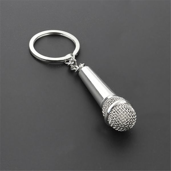 Key Anneaux Mini Microphone Chanteuse Rapper Musique Lover Rock Rock Rock Bff Best Friends Sac Charme Pendent Keychain Music Jewelry Gifts S