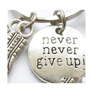 Porte-clés Never Give Up Gants de boxe Inspirational Keychain Fitness Bodybuilding Creative Backpack Pendant 405 8Owre 6Sg10 803 Drop Dhdrb