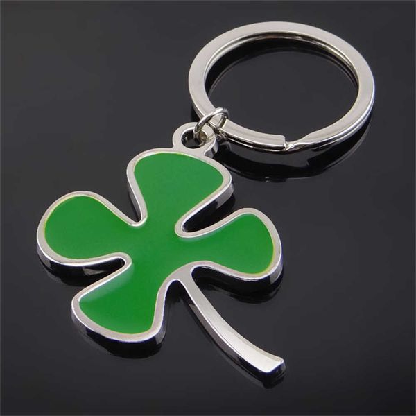 Porte-clés Nouvelle Sortie Métal Vert Lucky Clover Porte-clés Beau Porte-clés Paquet Cadeau G230526