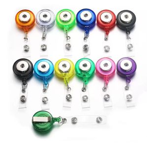 Porte-clés Noosa Snap Button Badge Reel Id Holder Bijoux interchangeables rétractables Fit 18Mm Snaps Drop Delivery 2021 Dhseller2010 Dh2Gt