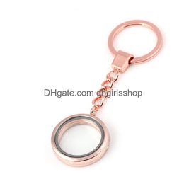 Sleutelringen Te Openen Drijvend Medaillon Sleutelringen Ronde Medaillons Hangers Sleutelhanger Diy Mode-sieraden Will En Sandy Sier Gouden Sieraden Dhr6U