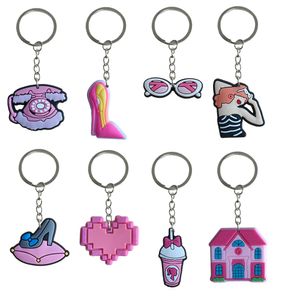 Anneaux clés Pink 2 Keychain for Kids Party Favors Keyring Backpacks Ring Men Sacolchains ACCESSOIRES PENDANTS Sacs Pendants Sacs OTM87