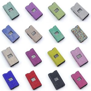 24 couleurs lampe de poche auto-défense porte-clés diamant lampe de poche porte-clés défense extérieure pour les femmes sans porte-clés