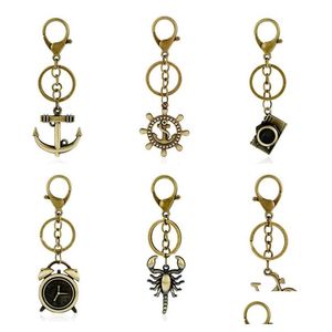 Key Rings Ship Creative Alloy Anchor Camera Pendant voor mannelijke en vrouwelijke studenten Keychain Gifts R122 Mix Order 20 stuks veel druppel DHL3X