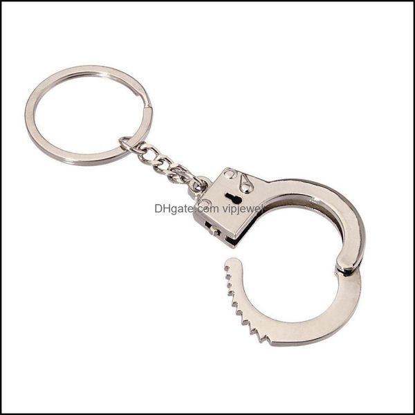 Porte-clés Menottes Simation Porte-clés en métal Ouvre-bouteille de voiture Hommes et femmes Drop Livraison Bijoux Dhcdg