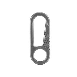 Key Rings Small TC4 Ti Keychain Solid Titanium Oval Snap Zelfslot Carabiner Safety Hook Diy FOB EDC Biker Camping Outdoor Activy HouseWarm