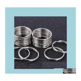 Sleutelringen split ring metaal plat 25 mm bronzen 30 mm nikkel vergulde ronde muisvorm sleutelhangers accessoires drop levering sieraden dh28v dhnws