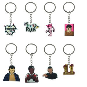 Anneaux clés Strange Story Keychain Keyring pour les sacs à dos Colorf personnage cool avec bracelet Sac à dos Sac de chaussure Pendante Accessoires Cha Otvre