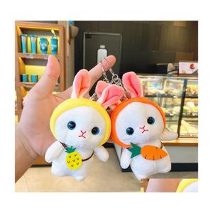 Belangrijkste ringen gevulde konijntjes Doll Keyrings konijnenketens sieraden accessoires zacht pluche dierenspeelgoed voor vrouwen minnaar tas charm cartoon p dhnhr