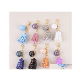 Belangrijkste ringen Tassel hangers ambachten sieraden maken portemonnee handtassen sleutelhangers voor vrouwen meisje mode accessoires feest gunsten p415fa drop dhzd1