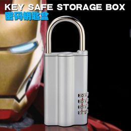 Coffre-fort de rangement pour clés avec serrure à combinaison de code cachette secrète de sécurité 4 coffres-forts de casier de sécurité numérique pour armoire à la maison