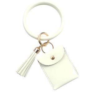 Key Tassel Ring Bracelet Holder Bangle Keychain Wristban Grande carte avec accessoire de portefeuille