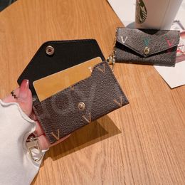 Carteras clave Diseñadores Mini billetera Moda para mujer para hombre Llavero Anillo Titular de la tarjeta de crédito Monedero Monedero de lujo