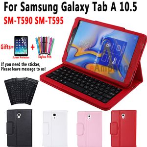 Étui clavier pour Samsung Galaxy Tab A 10.5 2018 SM-T590 SM-T595 T590 T595 étui clavier pour Samsung Tab A 10.5 housse + clavier