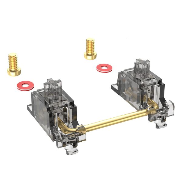 Couvertures de clavier Stabilisateur DUROCK V2 Smokey Montage sur PCB Stabilisateurs à vis Pré-clipsés avec fil breveté anti-chute Vis dans les stabilisateurs 231007