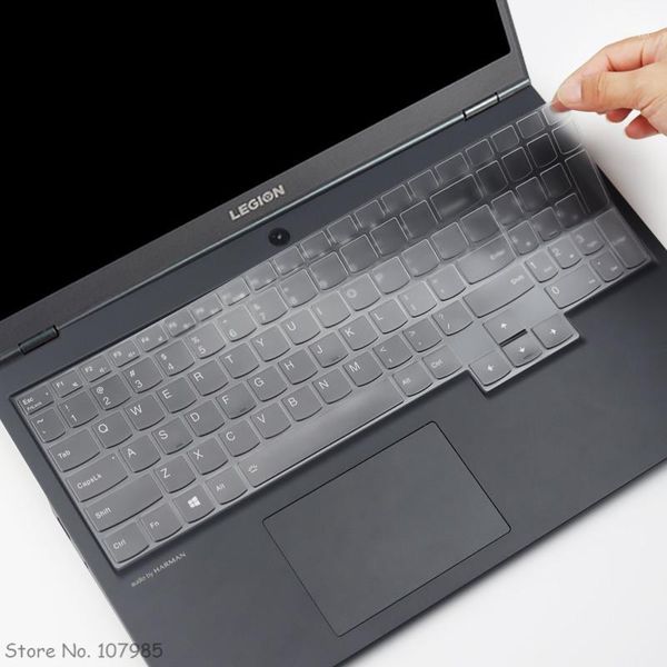 Le clavier couvre la peau de protection de couverture de TPU haute claire pour Lenovo Legion 5 ordinateurs portables de jeu de 15 pouces 2022 AMD Ryzen 15.6