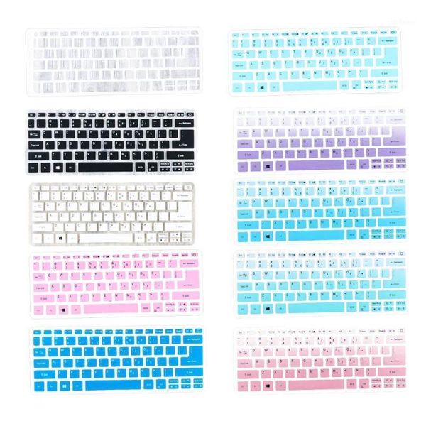 Cubiertas de teclado Swift1 SF113 13,3 pulgadas Laptop protectora de silicona pegatina película cubierta almohadilla polvo Q2T11