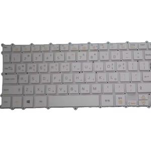 Toetsenbord voor LG 15Z980 15Z980-G 15Z980-H 15Z980-M 15Z980-T 15ZD980 15ZD980-G 15ZD980-H 15ZD980-M Korea KR Wit zonder frame zonder frame