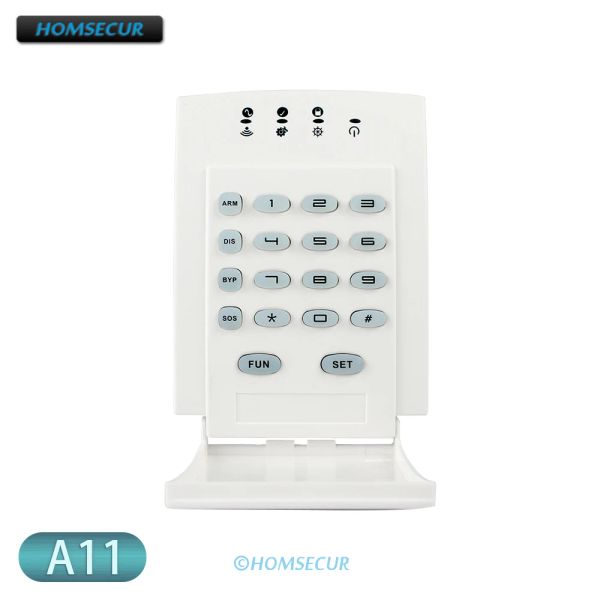 Clavier homsecur A11 Nouveau clavier de mot de passe sans fil à distance du clavier à distance pour le système d'alarme domestique 433MHz