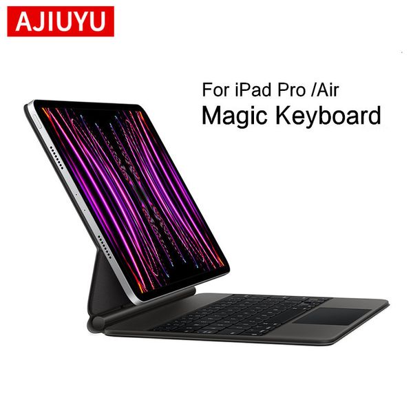 Keyboard Mouse Combos Ajiuyu Magic Clavier pour iPad Pro 11 12,9 Air 4 5 10,9 pouces Backlight Magnetic Smart 230817