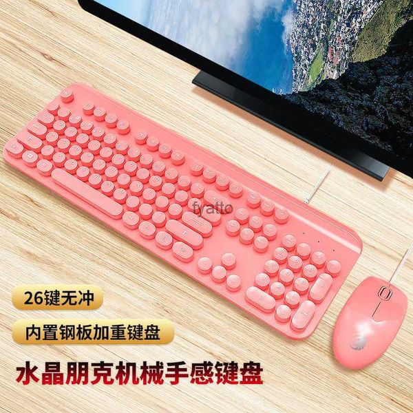 Clavier de souris combos dôme lion h800 cristal punk coloré