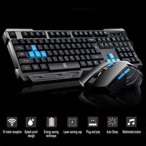 Combinaison clavier et souris Elisona Gamer 2, ensemble sans fil 4G, clavier de jeu, pour ordinateur Lol Csgo Dota Game 231019