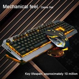 Tastatur-Maus-Kombinationen Erleben Sie ultimatives Gaming mit mechanischem Touch und Set Luminous Wired Combo 231019