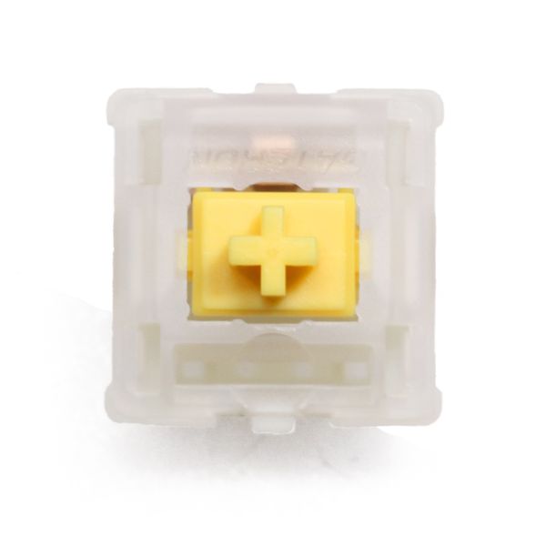 Combos clavier et souris Gateron CAP Milky Yellow V2 Switch Extras 5pin RGB Linear 63g mx stem switch pour clavier mécanique 50m avec boîtier de base en acrylique 221011