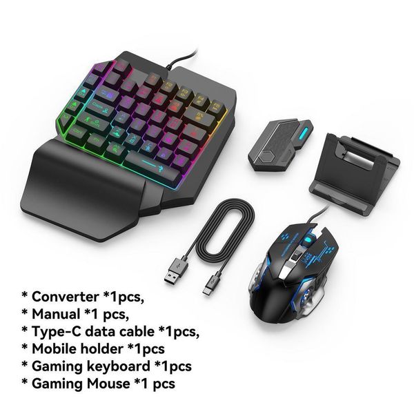 Clavier Souris Combos Contrôleur de jeu de tir mobile Convertisseur de jeu Pubg Téléphone Gamepad Bluetooth 5.0 pour Android iOS Adaptateur Drop D Otp9U