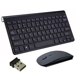 Clavier Souris Combos sans fil 2,4 GHz Tra Slim FL Taille rechargeable et pour ordinateur portable ordinateur portable ordinateur de livraison directe ordinateurs réseau otwl0