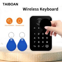 Toetsenbord Taiboan 433MHz draadloos toetsenbord Touch Pad Doorbel knop