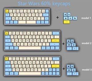 Keyboards 1 set DSA PBT Dye Sublimation Key Caps 60 Mechanical Keyboard Keycaps Godspeed Colour Matching GMK Canvas Typeface 230109