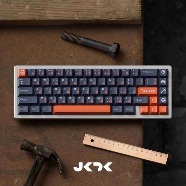 Claviers 1 Set Toolbox R2 Keycap PBT 5 côtés Dye Sublimation Keycaps Cherry Profile Key Caps pour personnalisé 60 64 68 84 96 104 mises en page YQ240123