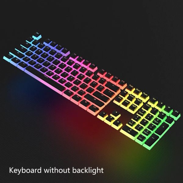Keyboards 104 touches Pudding Keycaps Profil OEM Profil Double Shot PBT Backlight Keycaps for Gening Gaming Keyboard Cherry MX Switch