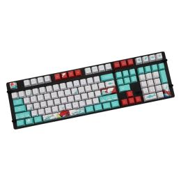 Claviers 108 Key Japan Japonais Root Police Keycaps Cyycaps SUBLIMATION PBT OEM Coral Keycap pour IKBC Cherry Mx Annie Kechyboard mécanique