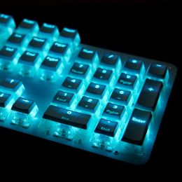 Toetsenborden 108 toetsen bling glitter pbt pudding keycaps voor mx switch mechanisch toetsenbord oem profiel back -verlichting gaming keycap rgb sleutel cap gk61