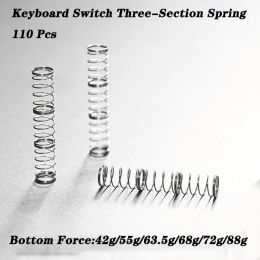 Teclados 110 piezas Interruptor de teclado mecánico Spring Threestage Sección de interruptor MX Custom MX Extensión de extensión Spring 42 55 68g Teclado