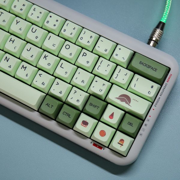 Claviers 124 touches Mint Matcha Style XDA KEYCAPS Japonais anglais Green foncé PBT PBT SUBLIMATION CHARGE MÉCANIQUE KEYCAP 61/68/84/87/98