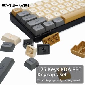 Toetsenborden 125 toetsen Mechanische PBT KeyCaps XDA -hoogte voor 61/64/68/75/87/98/104/108 toetsen mechanisch toetsenbord voor cherry/gateron/otemu/kailh