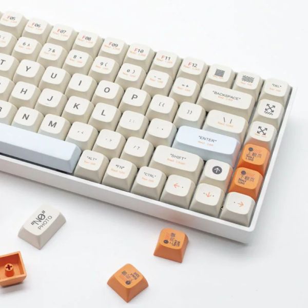 Claviers 138 touches Custard Mignon Keycap Keycap PBT Thermal Sublimation Keyboard Cap pour Cherry MX Switch Keyboards mécaniques GMK67 GK61