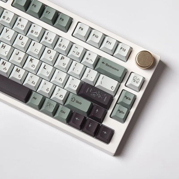 Claviers 141 touches GMK Clone novembre brouillard Keycaps PBT Cherry profil Keycap pour MX Switch clavier mécanique colorant SUB japonais touches Caps 231117