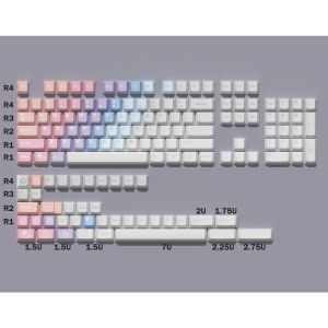 Claviers 144 touches GMK rêves Keycaps de gradient Cherry Profil PBT colorant sublimation Keycap du clavier mécanique pour MX Switch 61/64/68/75/84