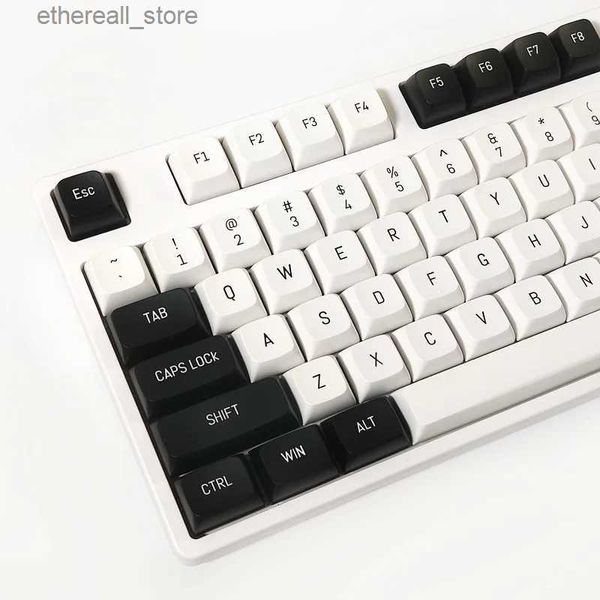 Claviers 149 touches minimalistes noir blanc PBT Keycaps pour Cherry Mx Switch clavier mécanique profil CSA Double Shot Keycap personnalisé bricolage Q231121