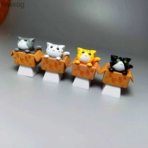 Claviers 1 PC PBT personnalisé dessin animé chat Keycap bas rétro-éclairé Keycaps profil OEM pour bricolage clavier mécanique cadeaux pour enfants YQ240123